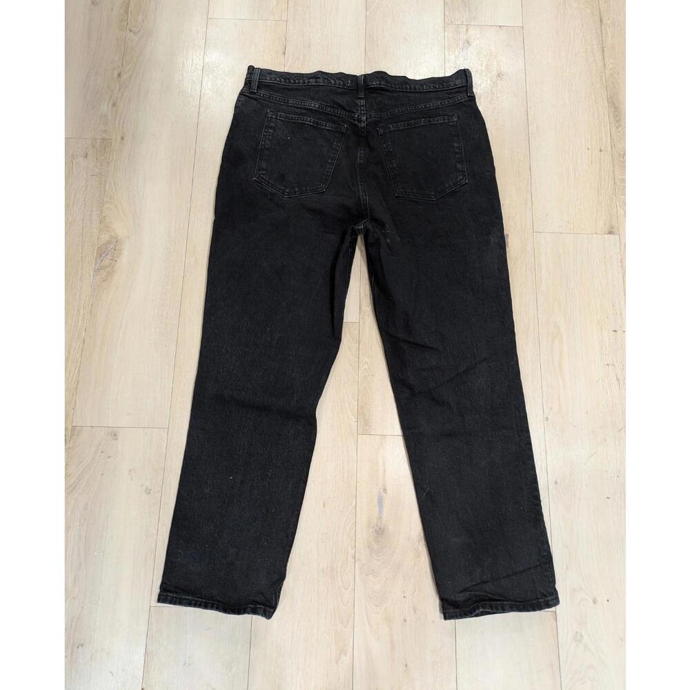 Womens Abercrombie & Fitch 90s Straight Ultra High Rise Black Jeans Size 34/18R - Picture 3 of 3